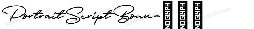 Portrait Script Boun字体转换